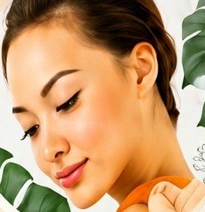 Woman with radiant skin